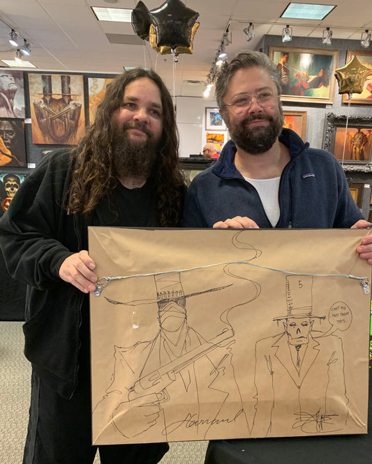Chet Zar and Gabe Leonard visit Art Center Gallery