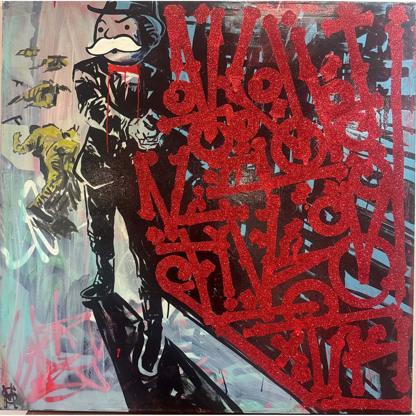 Sinister Monopoly / RETNA Collab "Bond James Bond" Original