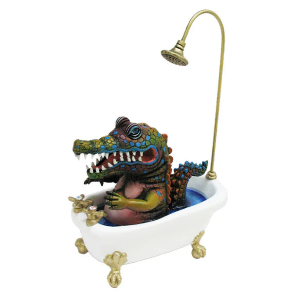Carlos and Albert "Crocodile In Bathtub" Sculpture