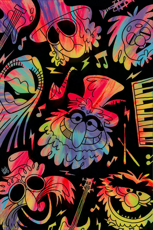 Beau Hufford Disney "Psychedelic Mayhem" Limited Edition Canvas Giclee