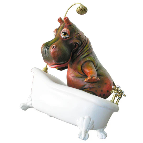 Carlos and Albert "Hippo in Bathtub" Sculpture