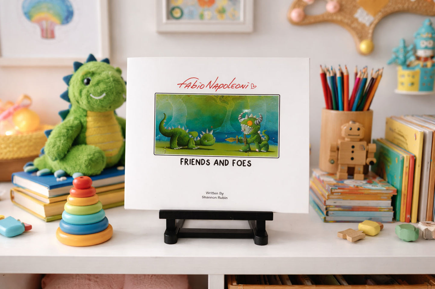 Fabio Napoleoni AUTOGRAPHED Friends and Foes: The Characters of Fabio Napoleoni Book