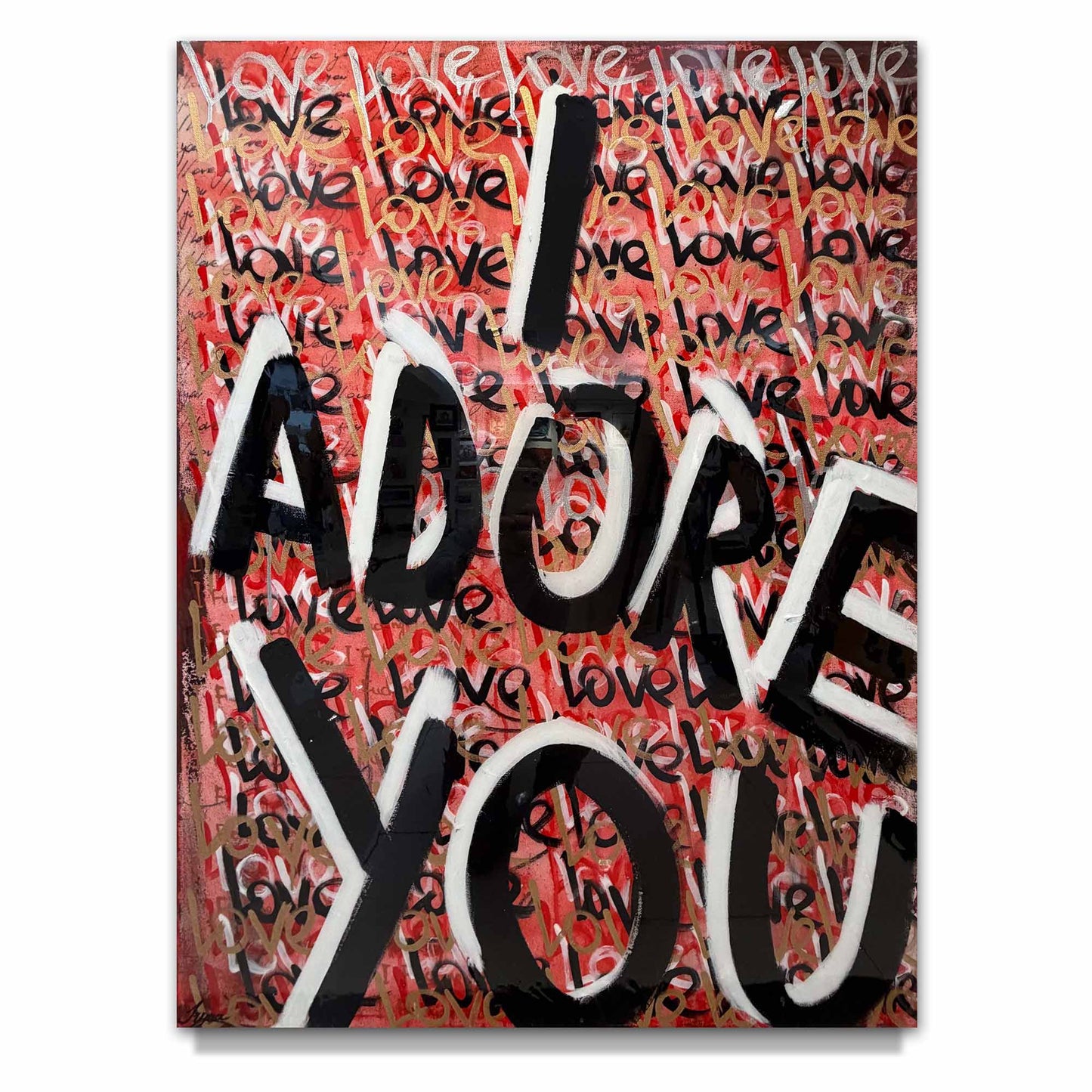 Iryna Miahka "I Adore You" Original Canvas