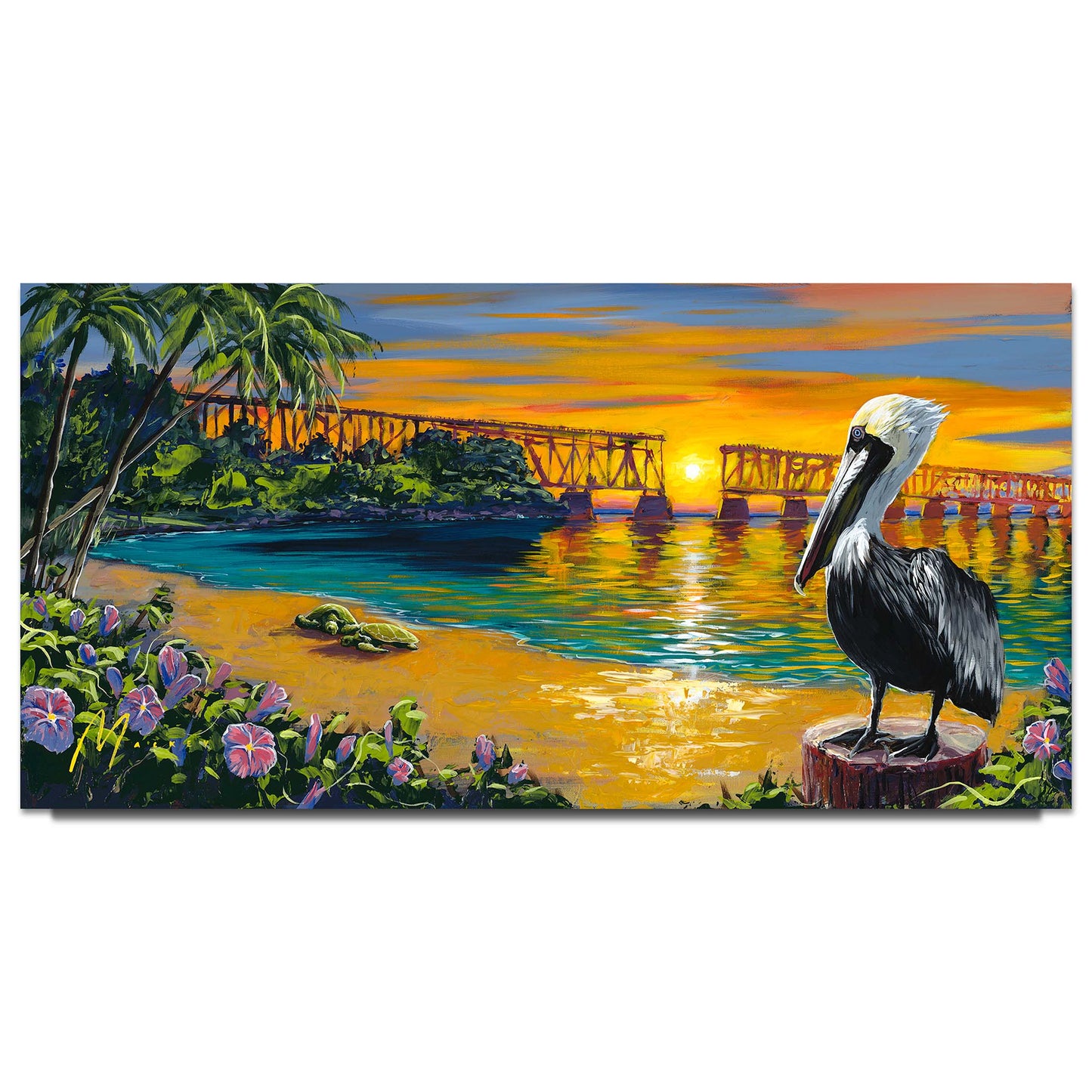 Shawn Mackey "Sunset Calm" Limited Edition Canvas Giclee