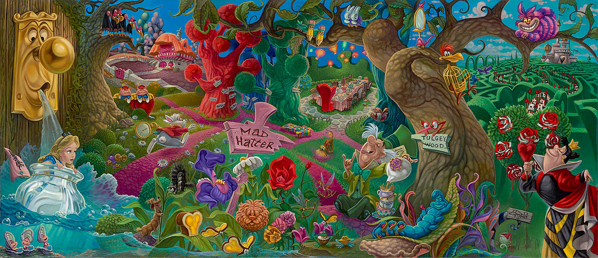 Jared Franco Disney "Wonderland" Limited Edition Canvas Giclee