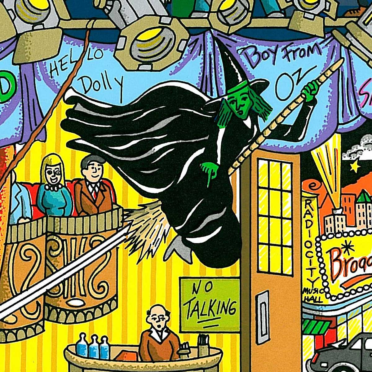 Charles Fazzino "Backstage on Broadway" 3D Limited Edition Silkscreen on Paper