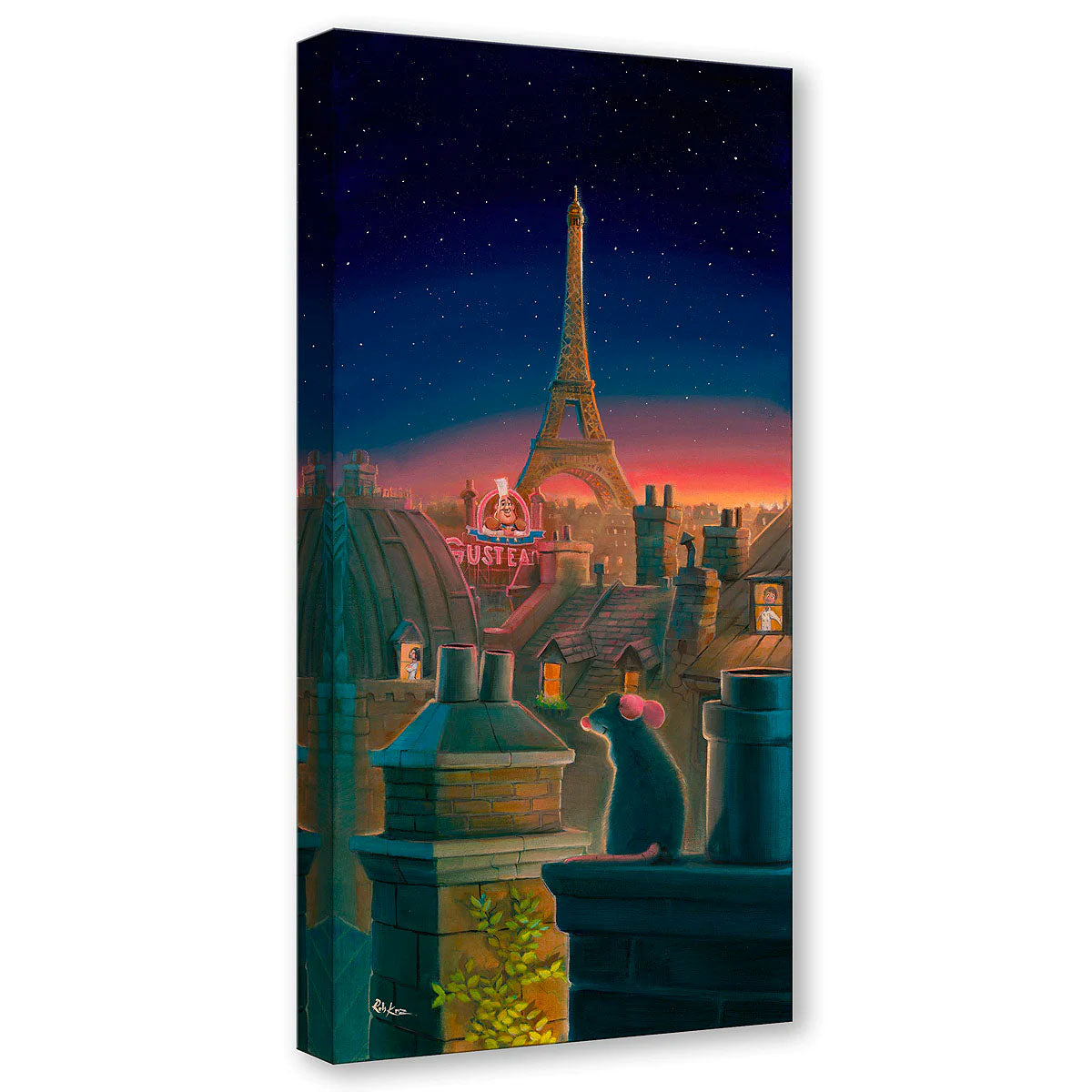 Rob Kaz Disney "A Taste of Paris" Limited Edition Canvas Giclee