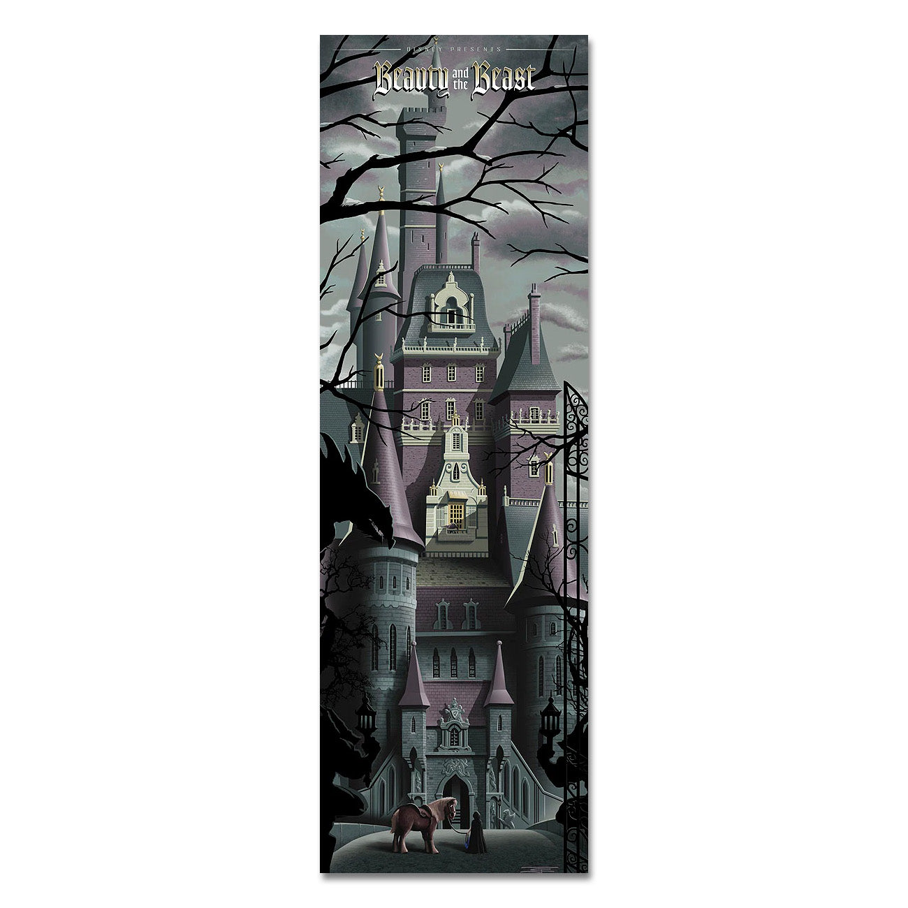JC Richard "Beauty and the Beast Castle" Limited Edition Canvas Giclee