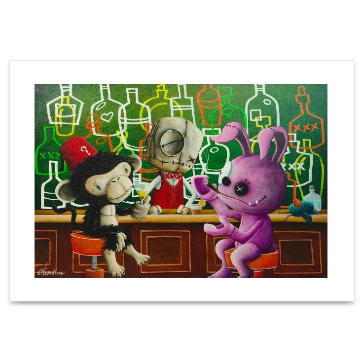 Fabio Napoleoni "Booze Therapy" Limited Edition Paper Giclee