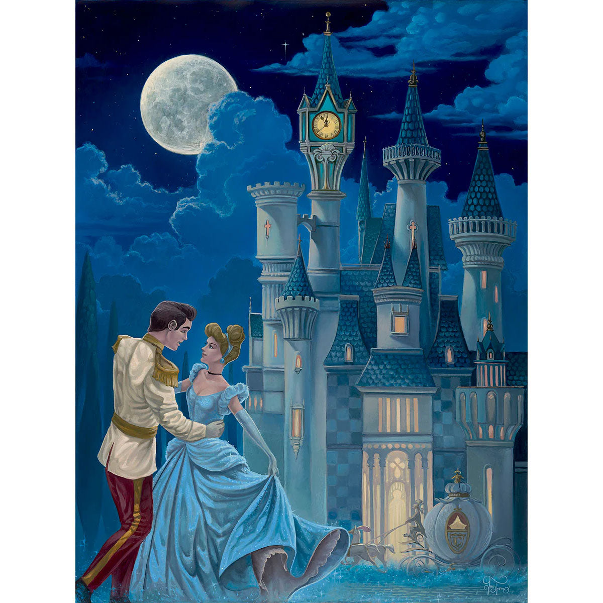 Jared Franco Disney "Dancing in the Moonlight" Limited Edition Canvas Giclee
