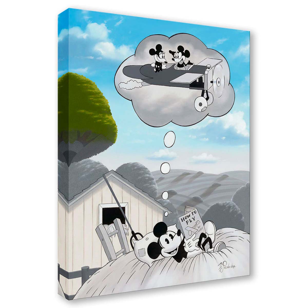 Michael Provenza Disney "Plane Crazy 1928" Limited Edition Canvas Giclee