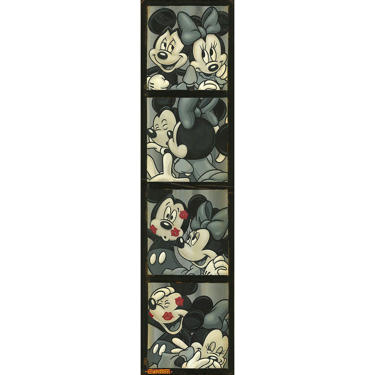 Trevor Carlton Disney "Photo Booth Kiss" Vintage Classics Edition • Reclaimed Wood