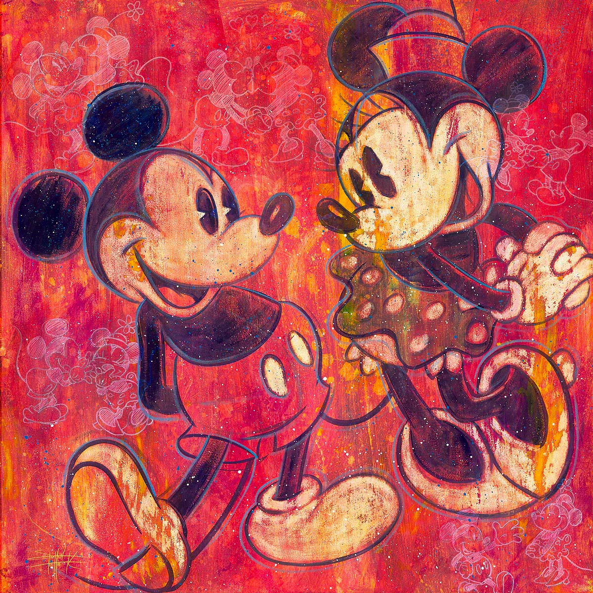 Stephen Fishwick Disney "Drawn Together" Limited Edition Canvas Giclee