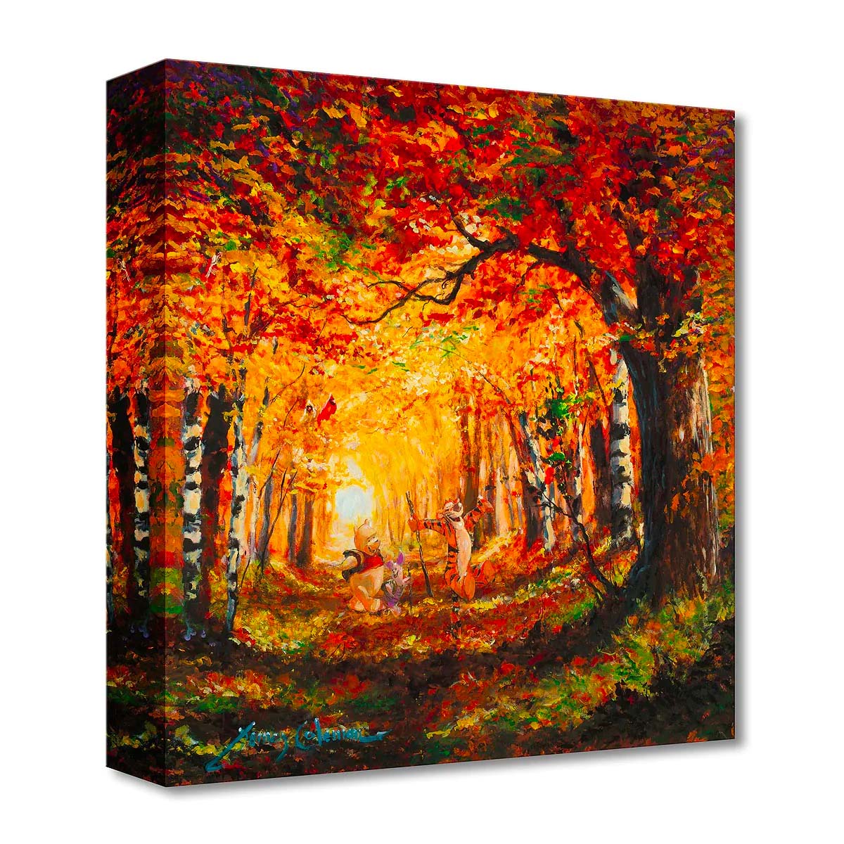 James Coleman Disney "Fall Stroll" Limited Edition Canvas Giclee