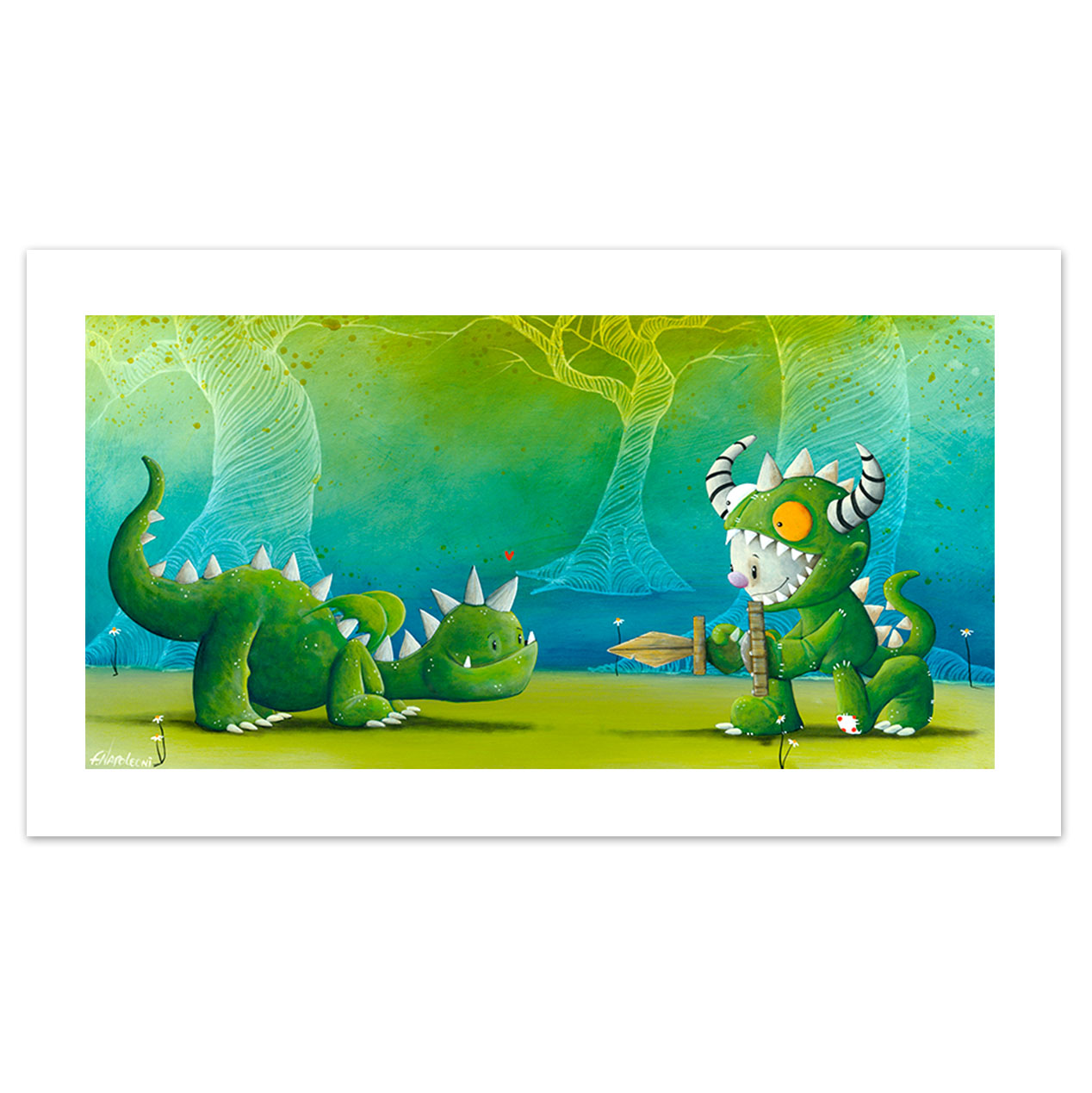 Fabio Napoleoni "Friends and Foes" Limited Edition Paper Giclee