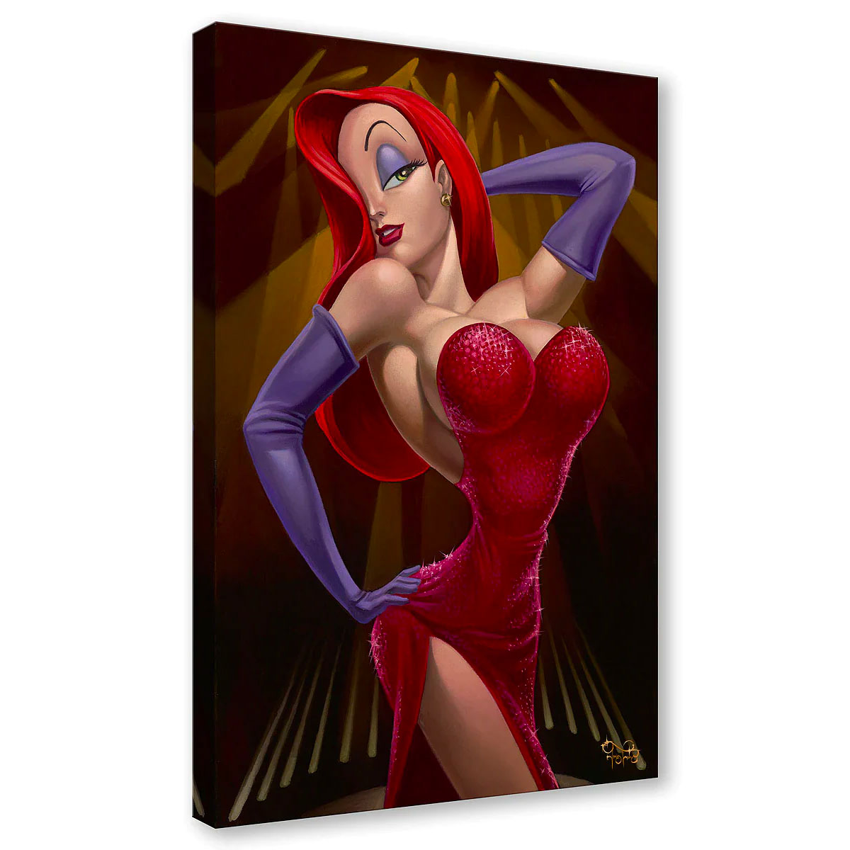 Jared Franco Disney "Jessica Rabbit" Limited Edition Canvas Giclee