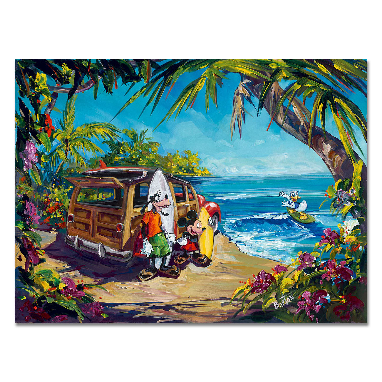Steve Barton "Jetty Hangout" Limited Edition Canvas Giclee