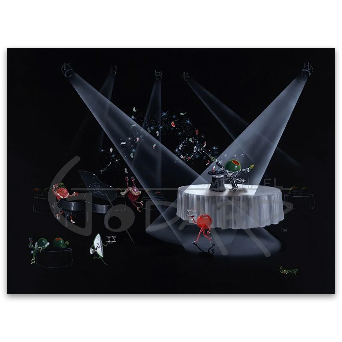 Michael Godard "Magic, Mayhem & Martini" Limited Edition Opticrylic