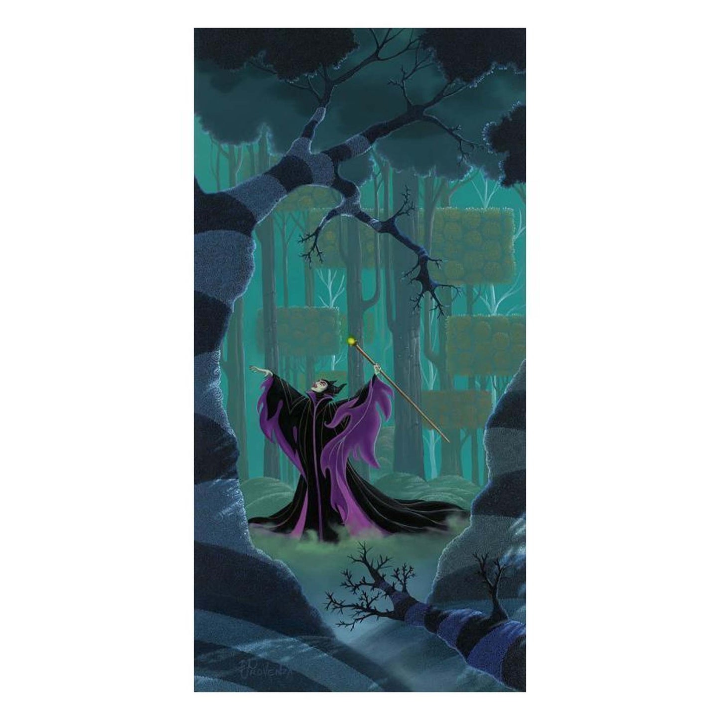 Michael Provenza Disney "Maleficent Summons the Power" Limited Edition Canvas Giclee
