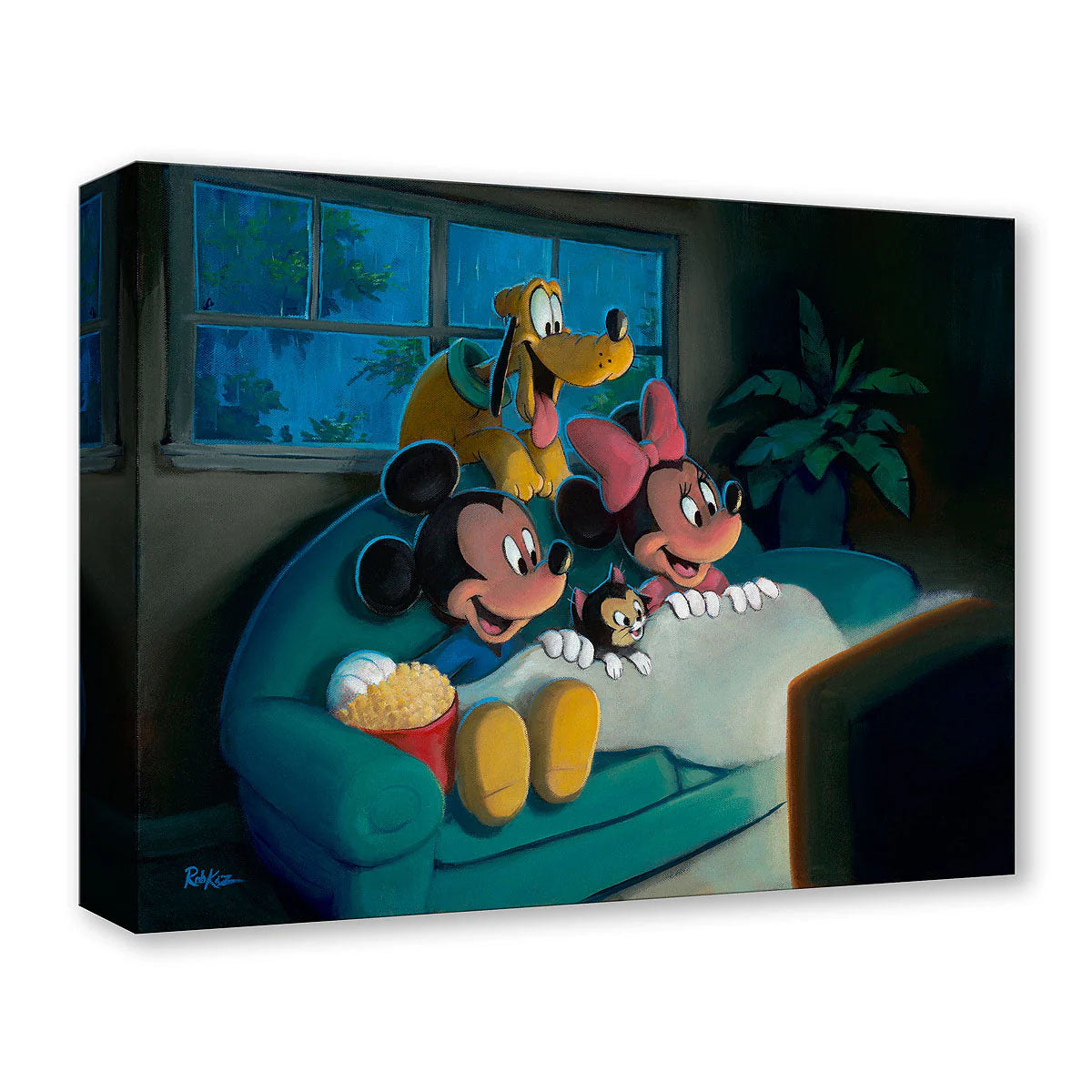 Rob Kaz Disney "Movie Nights" Limited Edition Canvas Giclee