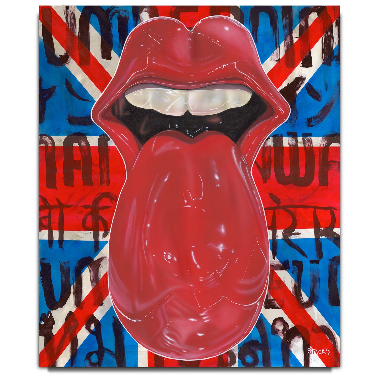 Stickman "No. 9" (Tongue & Lips / Stones) Limited Edition Giclee