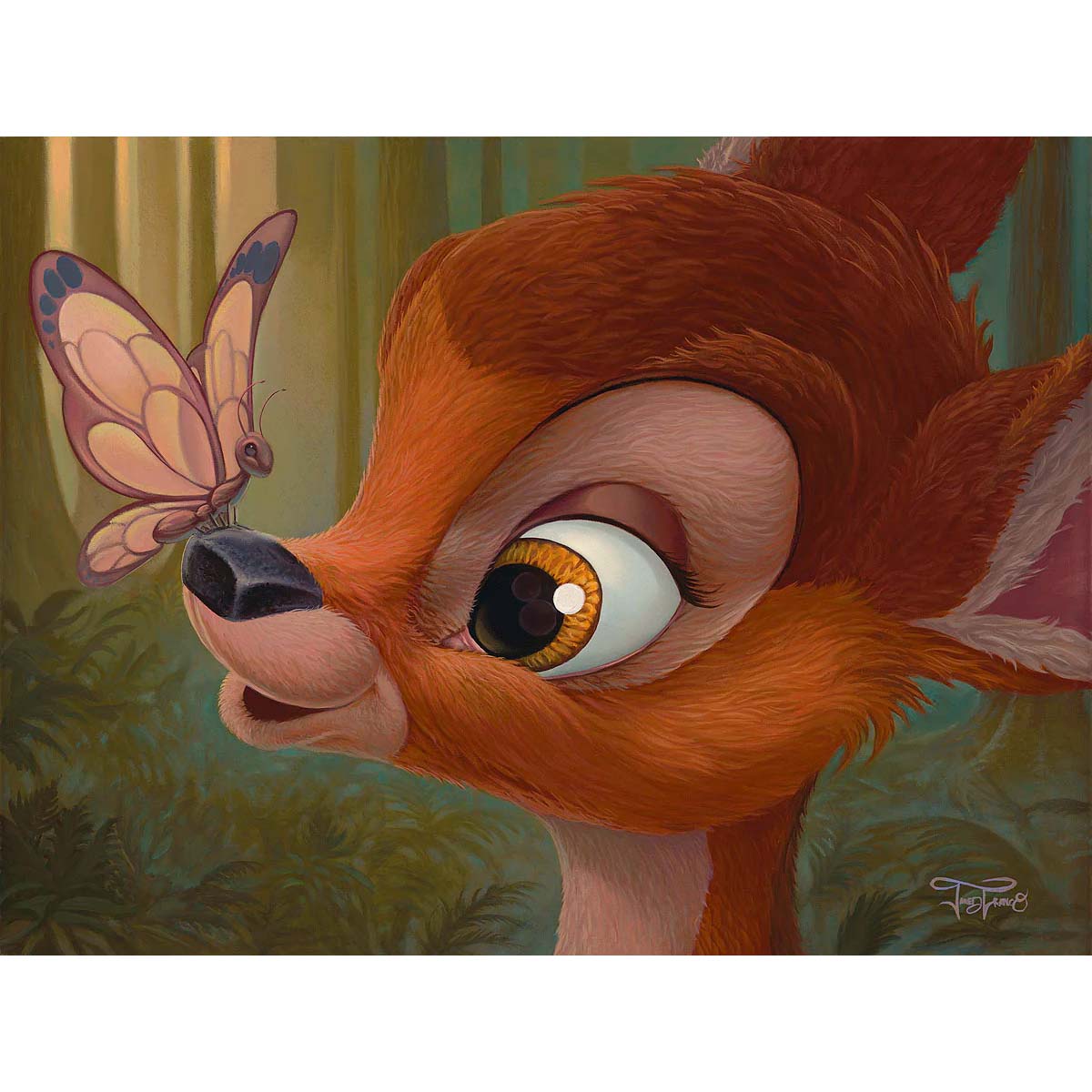 Jared Franco Disney "Nosey Butterfly" Limited Edition Canvas Giclee