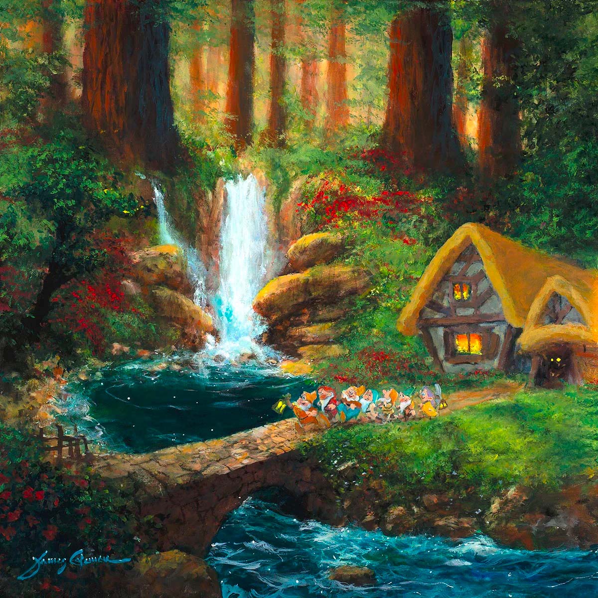 James Coleman Disney "Off We Go" Limited Edition Canvas Giclee