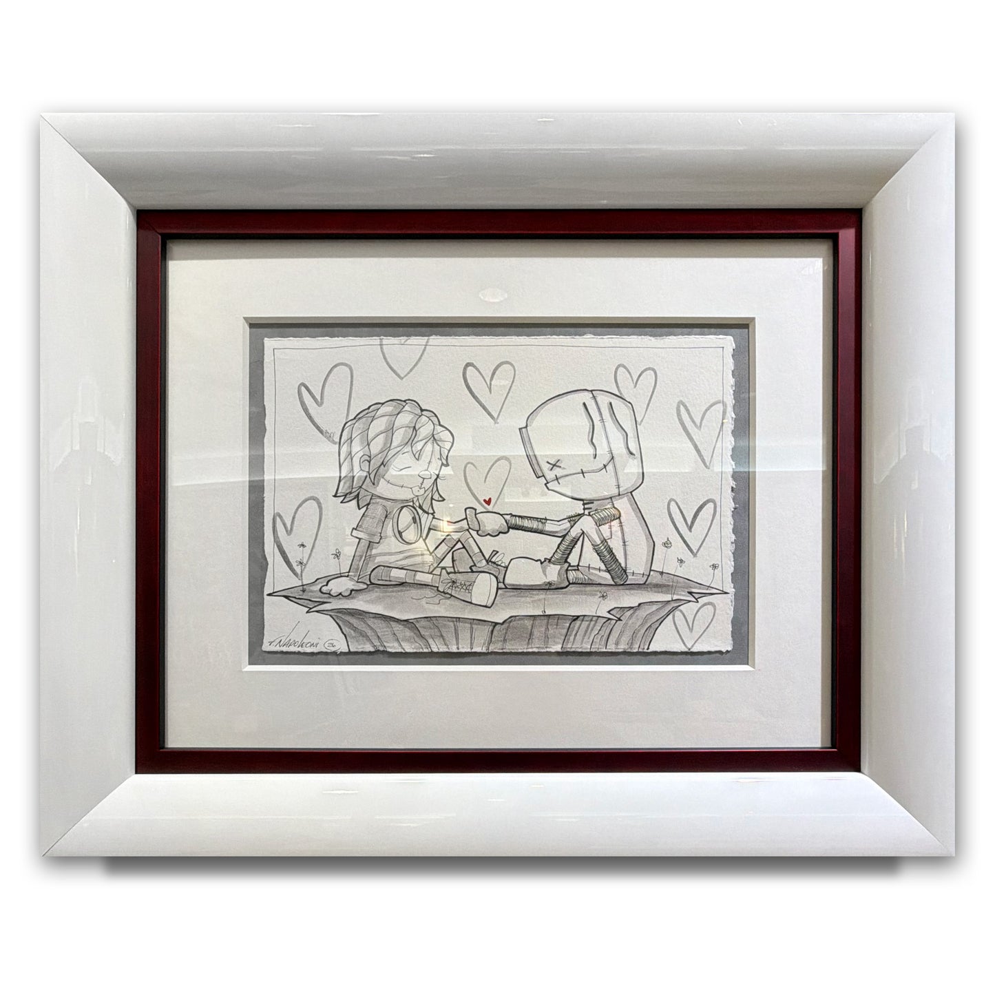 Fabio Napoleoni Original "Only You and I" Original Pen and Ink