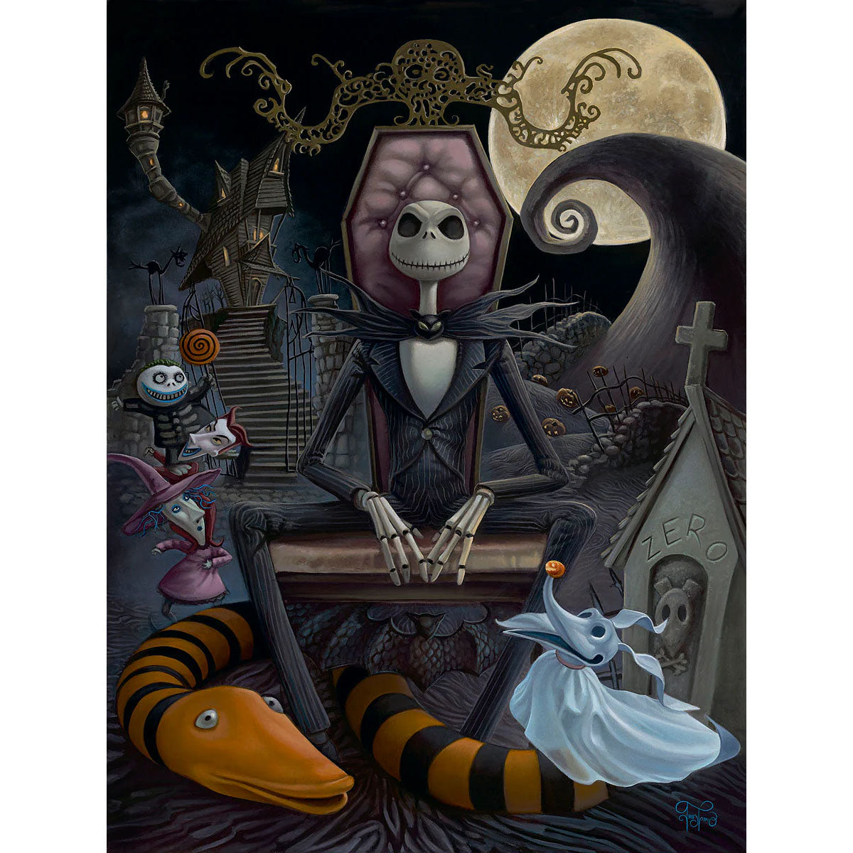 Jared Franco Disney "The Pumpkin King" Limited Edition Canvas Giclee