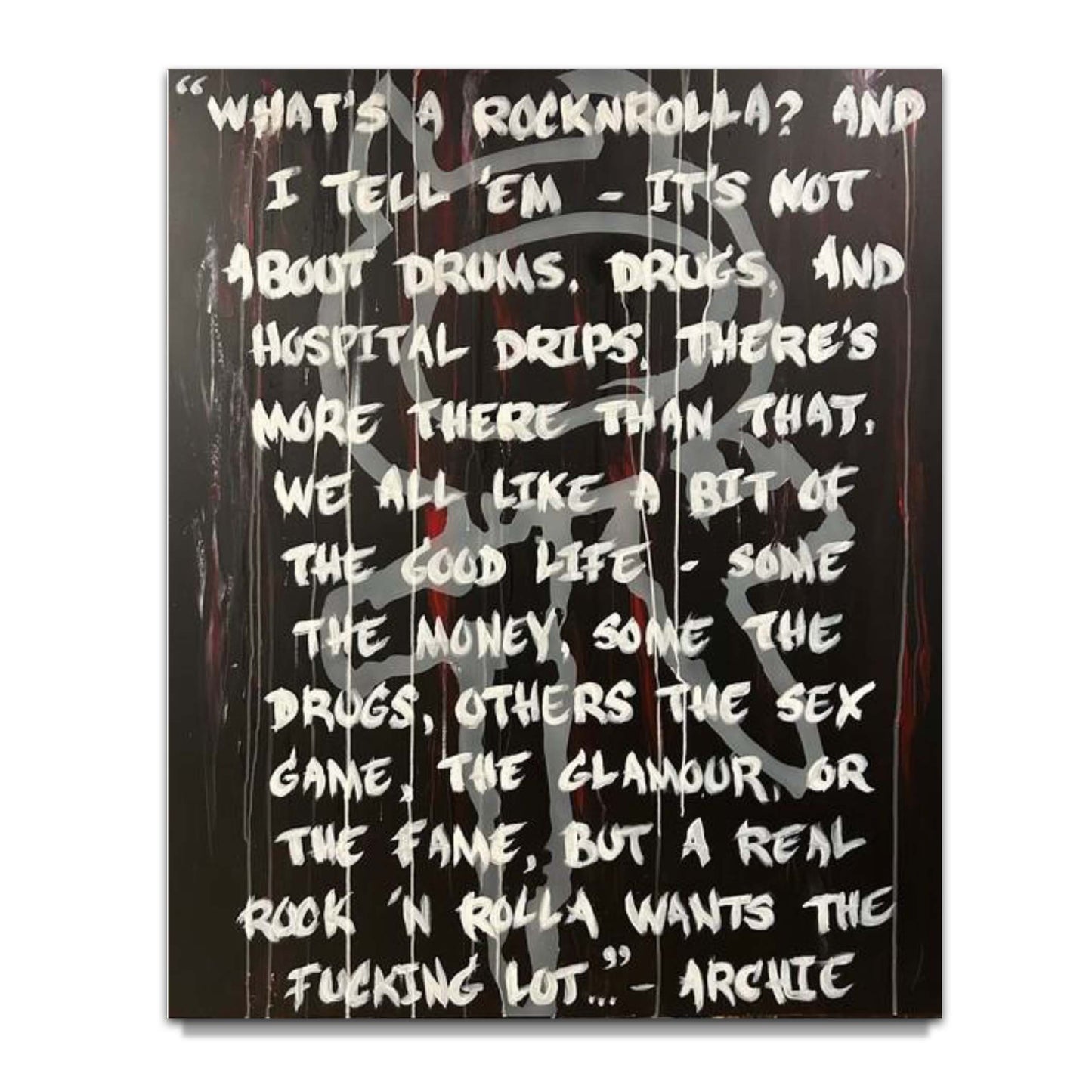 Stickman "Rock N' Rolla" (Logo/Paragraph) Original