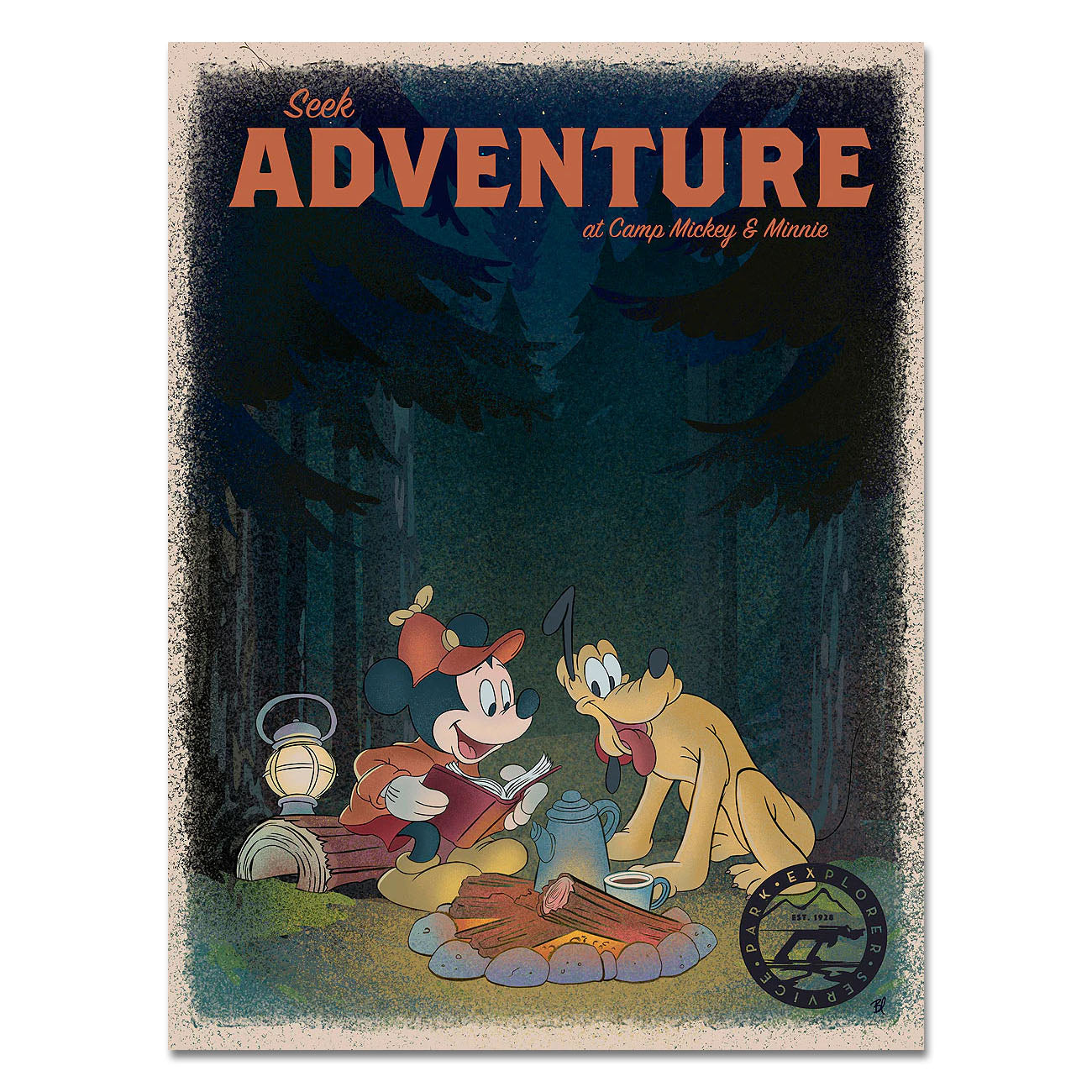 Bret Iwan Disney "Seek Adventure" Limited Edition Canvas Giclee