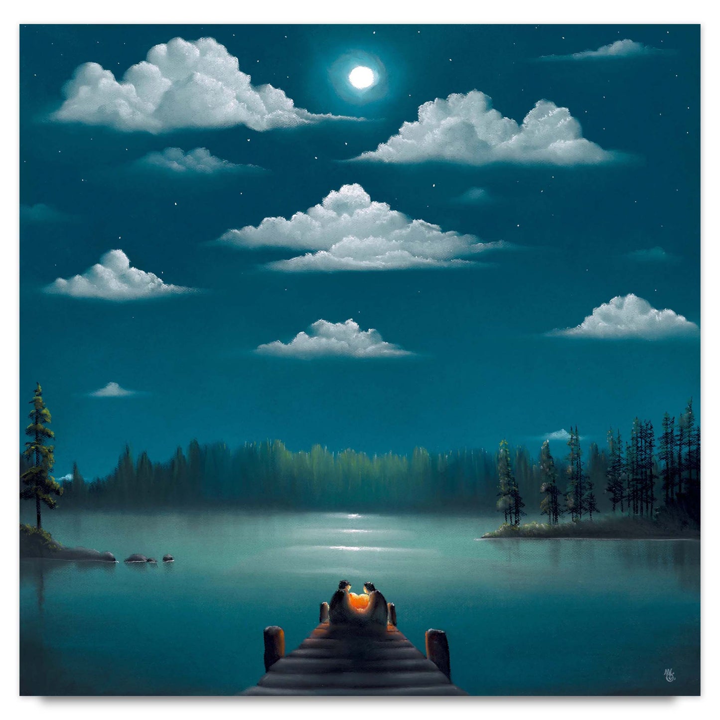 Mackenzie Thorpe "Starry Starry Night" Limited Edition Paper Giclee