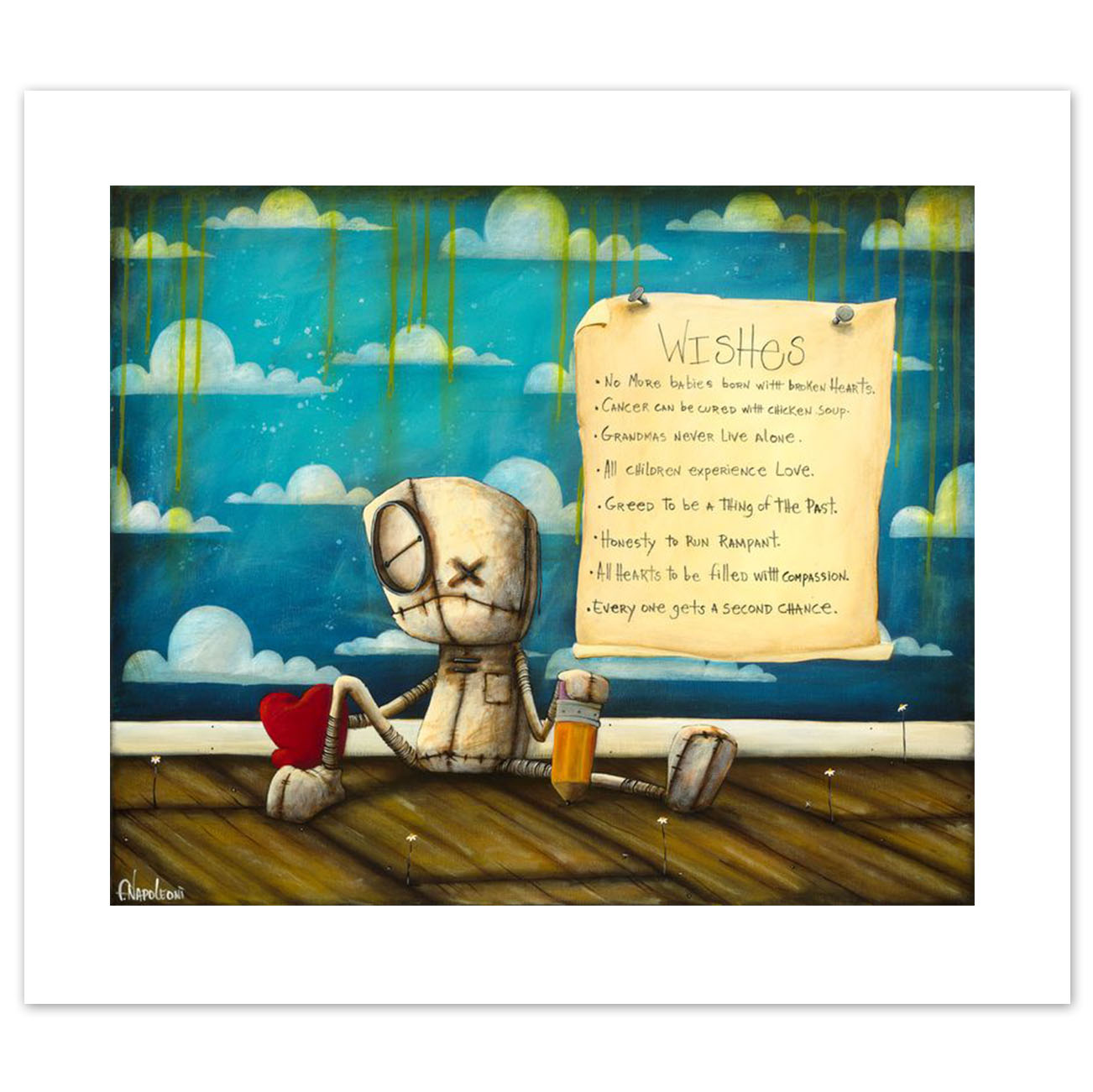 Fabio Napoleoni "The Wish List" Open Edition Paper Giclee