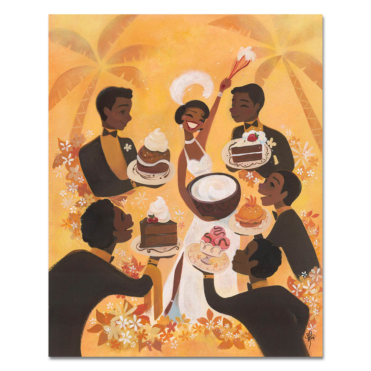 Liana Hee Disney "Tiana's Place" Limited Edition Canvas Giclee