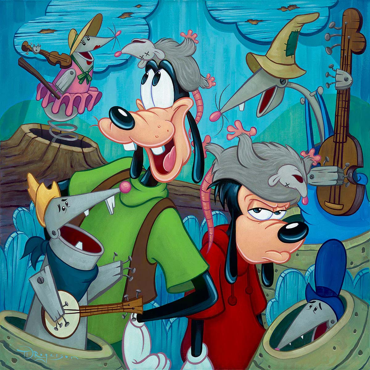 Tim Rogerson Disney "Possum Posse" Limited Edition Canvas Giclee