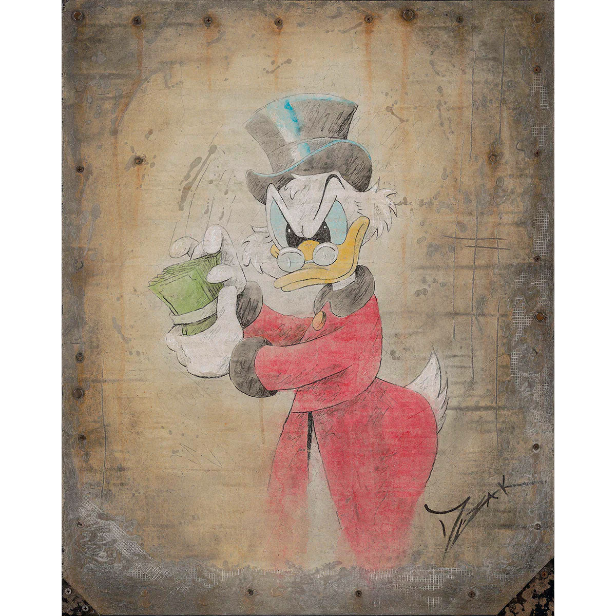 Trevor Mezak Disney "Uncle Scrooge McDuck" Limited Edition Canvas Giclee