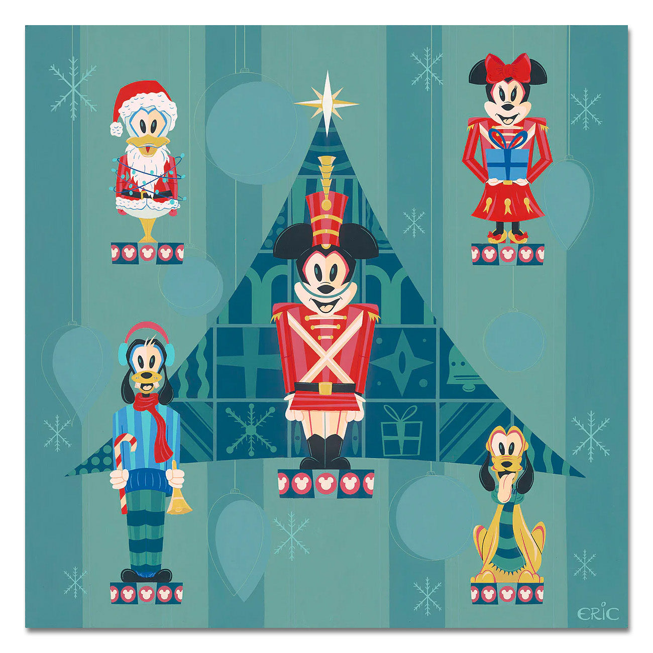 Eric Doggett Disney "Waltz of the Fab Five" Limited Edition Canvas Giclee