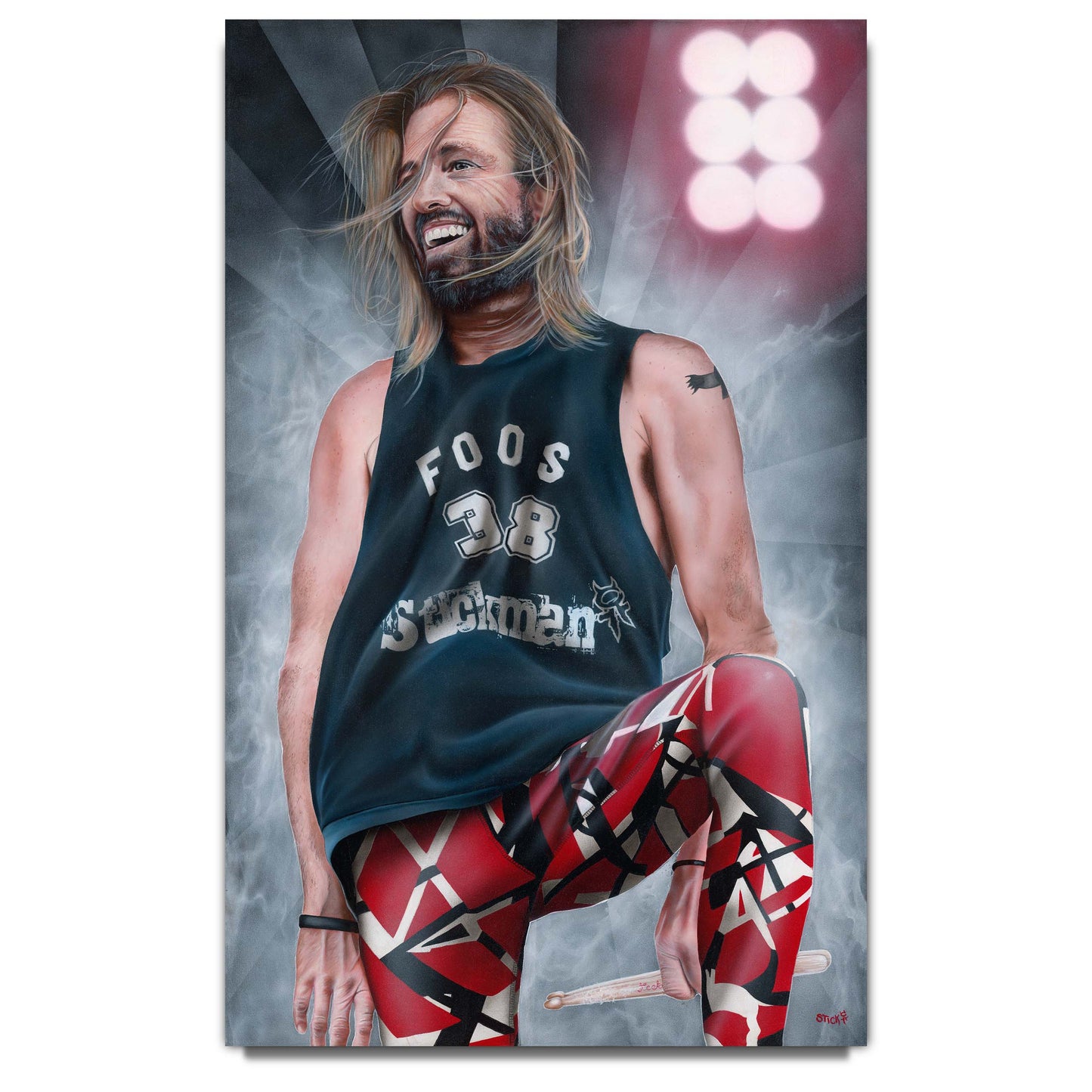 Stickman "Watch Him as He Goes" (Taylor Hawkins / Foo Fighters) Limited Edition Giclee