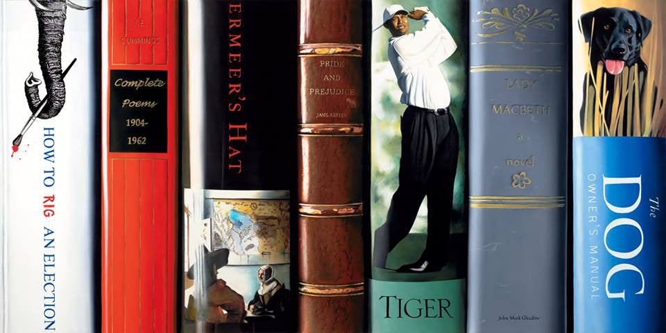 John-Mark Gleadow "Bibliotheque IX" Limited Edition Canvas Giclee