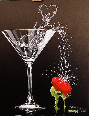 Michael Godard "Raining Romance" Limited Edition Canvas Giclee