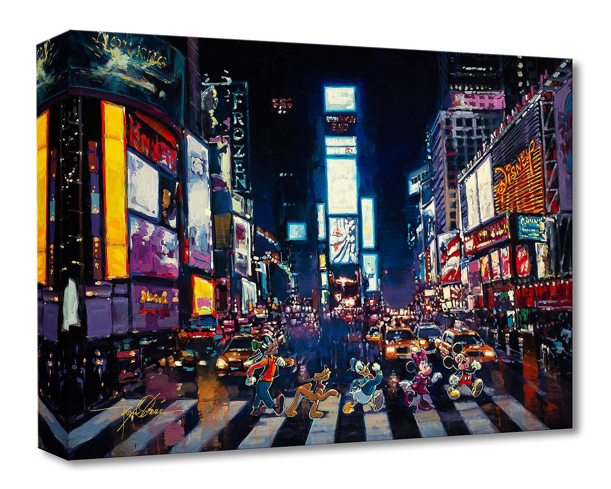 Rodel Gonzalez Disney "Bright Lights of Manhattan" Limited Edition Canvas Giclee