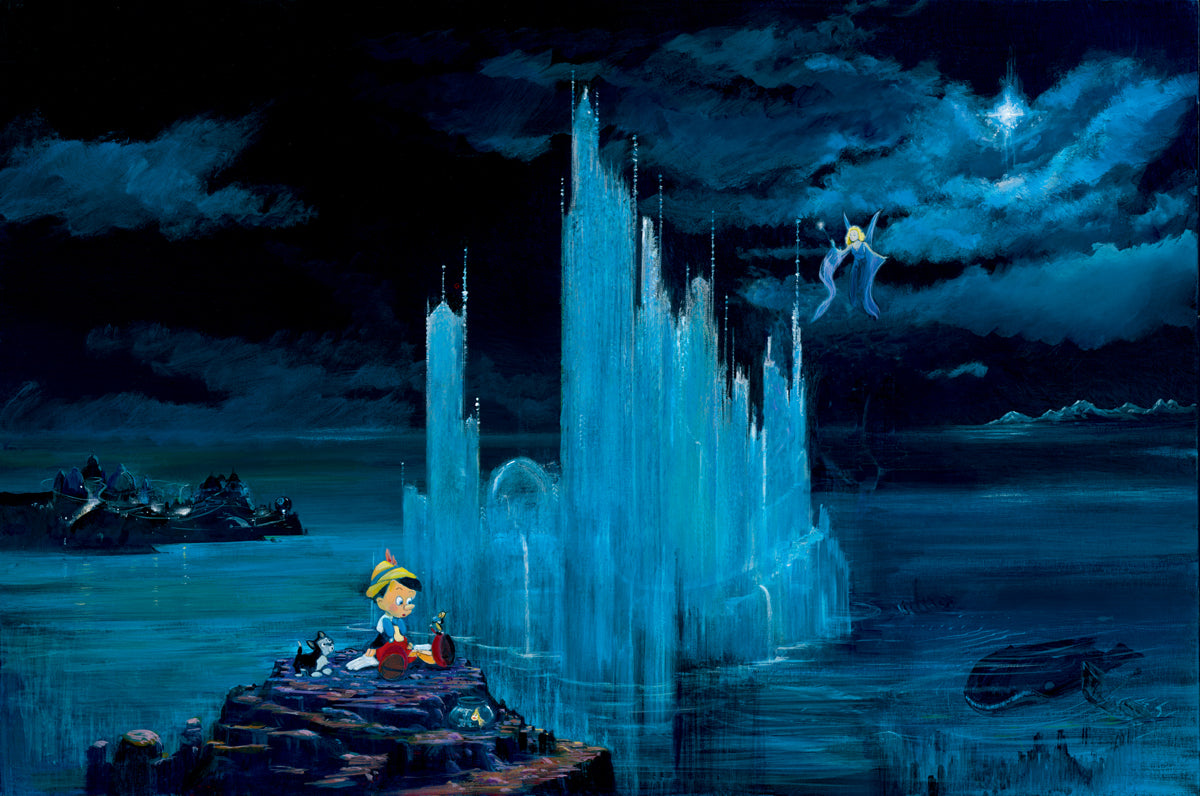 Peter and Harrison Ellenshaw Disney "Blue Castle" Limited Edition Canvas Giclee