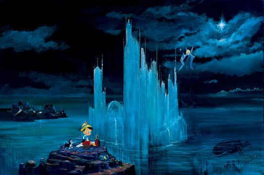 Peter and Harrison Ellenshaw Disney "Blue Castle" Limited Edition Canvas Giclee