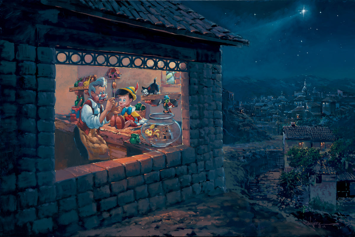 Rodel Gonzalez Disney "The Wishing Star" Limited Edition Canvas Giclee