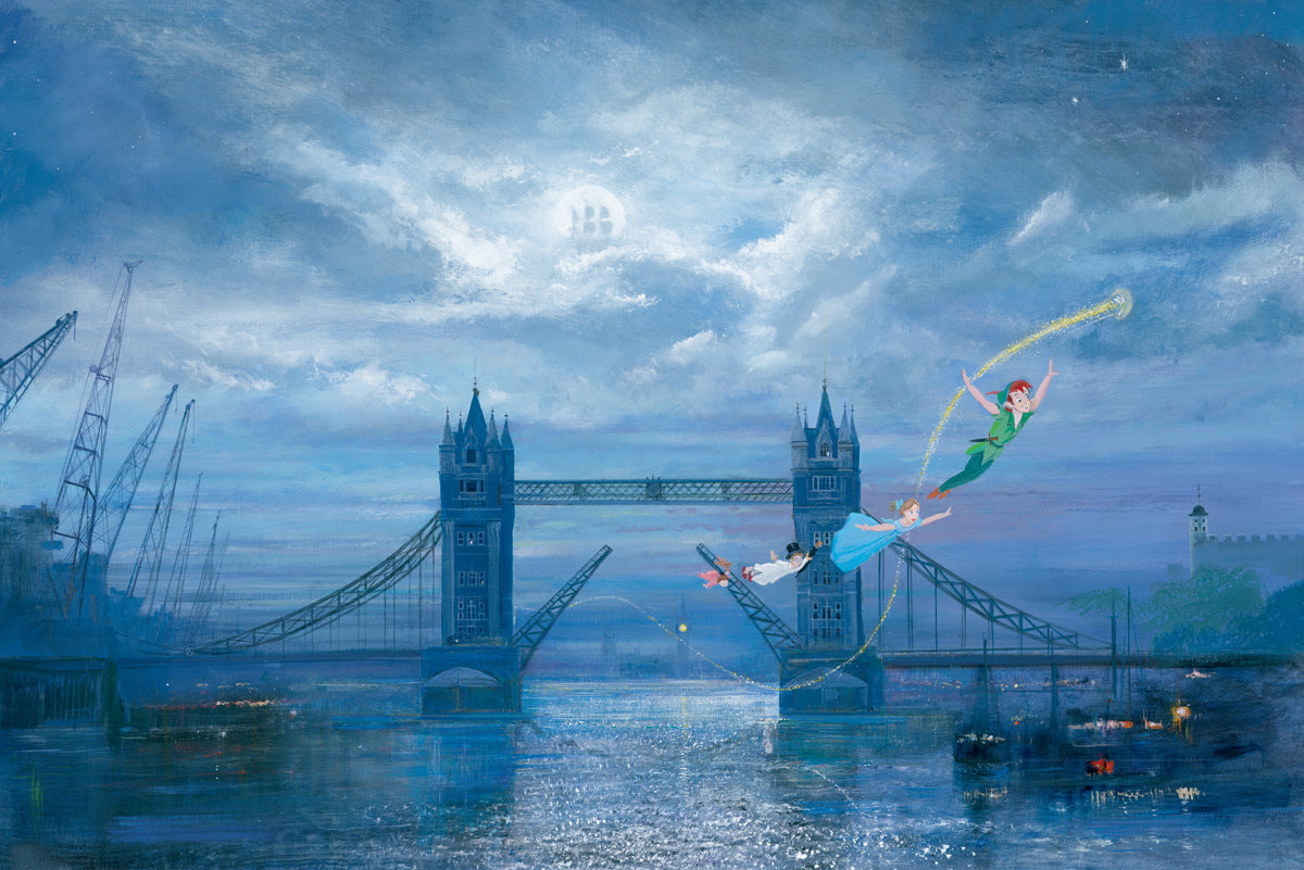 Peter and Harrison Ellenshaw Disney "We Can Fly" Limited Edition Canvas Giclee