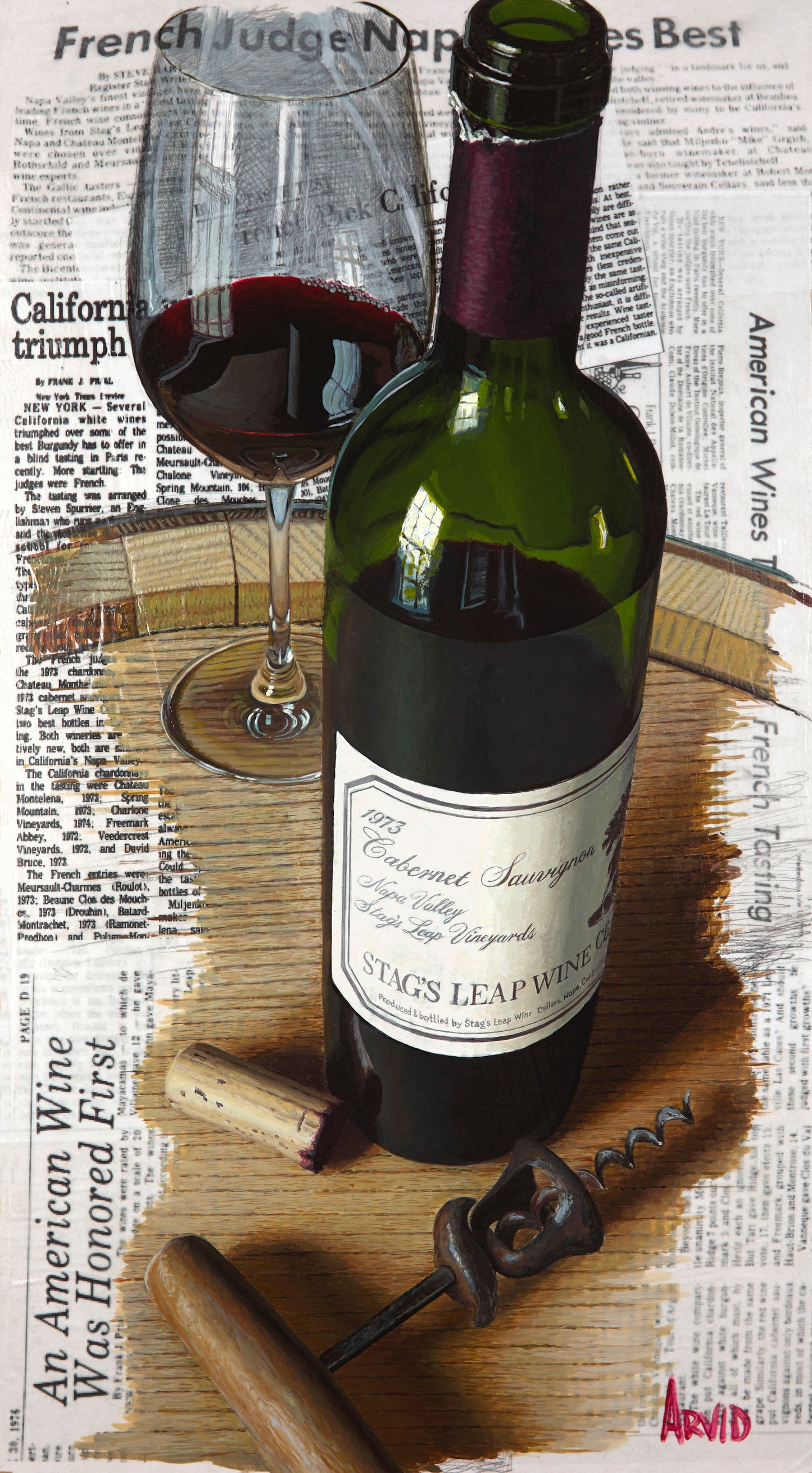 Thomas Arvid "History Becomes Art" Limited Edition Paper on Masonite