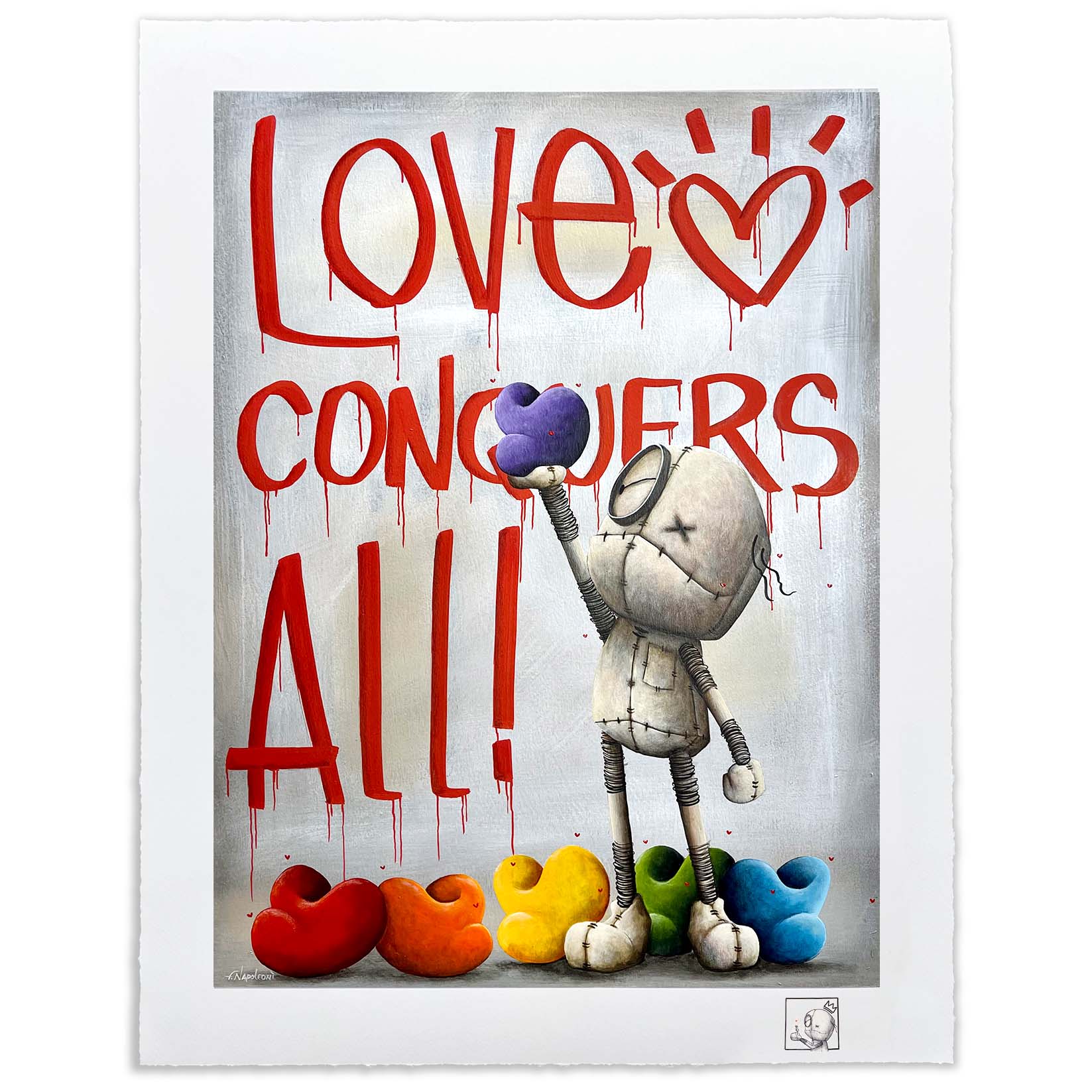 Fabio Napoleoni "Love Conquers All" Limited Edition Paper Giclee