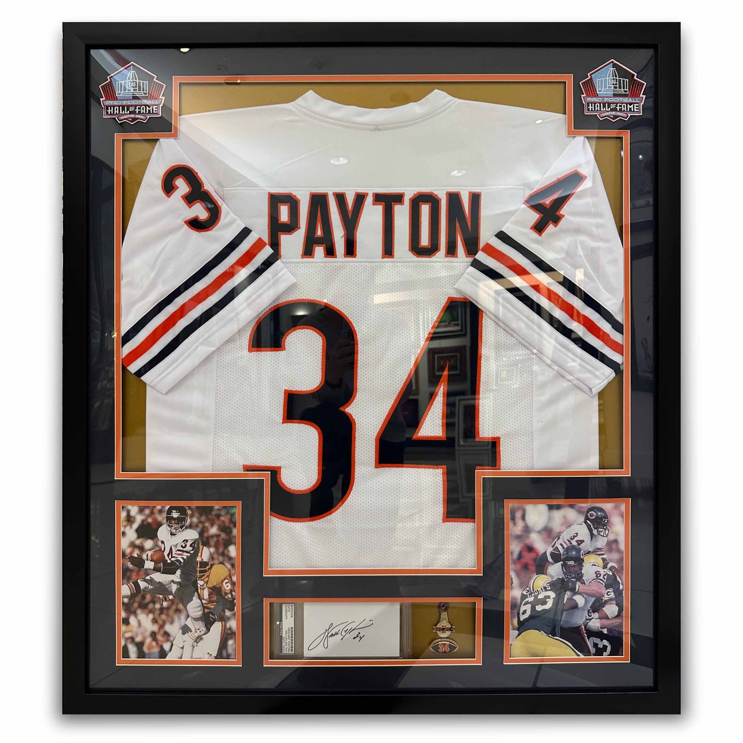 Art Center Gallery 34 PAYTON Framed White Sports Jersey