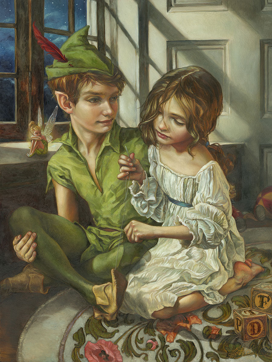 Heather Edwards Disney "Sewn to His Shadow" Limited Edition Canvas Giclee