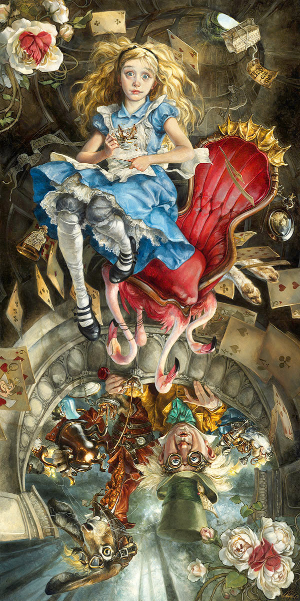 Heather Edwards Disney "We're All Mad Here" Limited Edition Paper Giclee